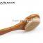 Clean body natural wooden handle back body brush