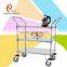 Hot sale separated assembled low price stainless steel kitchen food delivery trolley cart