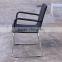 black wicker outdoor furniture steel frame wicker chair MY4092