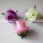 pink silk rose buds small