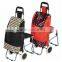 Stair climbing collapsable trolley cart