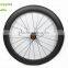 Light weight carbon tubublar wheelset 60mm profile racing bicycle rims all around riding competitive wheels