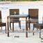 used aluminum frame rattan patio dining furniture sets YC039A YT42