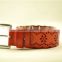 leather punching belt for woman