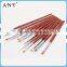 ANY High Quality Rose Wood Handle 12 Nail Brush Set Nylon Hair