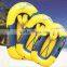 custom pvc strong 2 seats inflatable boat, orange inflatable fishing boat