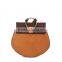 Leisure vintage brown series mini circle shape desinger bag women crossbody brown bag