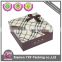Gift packaging box with classical plaid pattern style