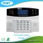 Wireless home security alarm system with LCD display in PSTN net work