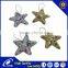 Newest Christmas Lucky Star Gold Glitter Christmas Xmas Tree Hanging Pentagram Ornaments