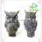 Custom metal decorative owl lantern candle holder garden ornament