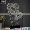Factory custom colorful led night light with 3d fash function