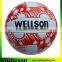 Red logo printed white volleyball official size