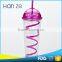 Hot Sales Colorful Clear Plastic Drinking Water Bottle Wholesale With Straw