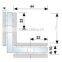 90degree ,two sides Polished/Satin Copper Square circinal angle shower door hinge glass partition 6mm-12mm galss door hinge