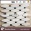 natural stone material marble mosaic tiles on mesh