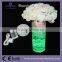 AA battery powered crystal candelabra under flower vase glass bottle base LED centerpiece party decoration