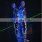 100mW+100mW green laser man show