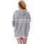 2015 New Designer Women Two-Tone Snuggle Fleece Plus Size Hooded Cardigan For Ladies