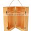 hot selling FSC&BSCI pine wooden 500ml 750ml wine glass bottle storage gift box