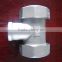 stainless steel tee pipe fitting