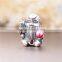 D190 globalwin jewelry silver lonevity beads,lucky antique charms for unisex