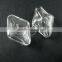 20x27mm transparent rhombus shape glass dome cabochon with 3mm hole DIY jewelry supplies 3070071