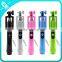 2016 OEM wholesaler cable selfie stick with foldable handle for mobile phone