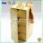 Custom logo rigid cardboard box with drawer/ luxury Gold stamping rigid box