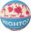 Mini size 1,2.3 cartoon outdoor rubber basketball for children / promotion basketball wholesale