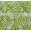 Chemical lace african green water soluble cord lace fabrics
