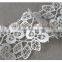 Factory wholesale top quality delicate embroidery lace trim flower border lace