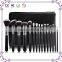 Hot sale professional private label 15pcs makeup brush set with zipper bag
