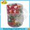 Sweet multi-colored heart shape various fruit flavor lollipop candy