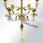 New Design Weddings Gold Candelabras Centerpiece And 8 Arms Gold Candelabra With Gold Bowl