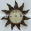 60cm 3 In 1 Sun Shape Living Room Decorative Metal Clock