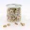 500ml wide-mouth PET plastic food garde tin can packaging dry food / nut / snacks