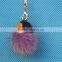 Natural Raccoon Fur Pom Poms Fox Tails Wholesale White