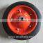 Heavy duty wheels and casters with super-elastic solid rubber tires