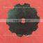 Flat coulter disc blade made of 65Mn steel, heat treated, 12 to 46 inch, round or notched