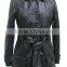 Ladies Long Coat Leather Jacket