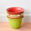 Cheap colored plant fiber biodegradable plastic plant pots wholesale