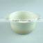 5" cream ceramic soup tureen with handles with cheap price in stocklot