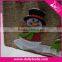 Plush Santa Snowman Christmas Tree Bag Linen Christmas Handbag