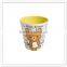 Wholesale market new household drinkware melamine colorful strips printing hard plastic reusable plastic tumbler