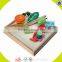 wholesale colorful cutting cake toy best wooden cutting cake toy top sale strawberry shortcake cutting toy W10B036