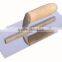 Multifunction Notched blade Plaster trowel with wooden handle