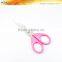 SSC0002 FDA certificated 4-1/4" Economic colorful plastic student rounded point scissors set 3ps
