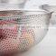 Best selling 5 quart stainless steel perforated fine mesh colander