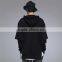 China manufacturer custom print layered half zip hoodie